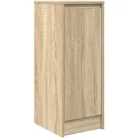vidaXL Dressoir 29,5x34x76 cm bewerkt hout sonoma eikenkleurig