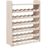vidaXL Wijnrek met bovenblad 67,5x25x87 cm massief grenenhout