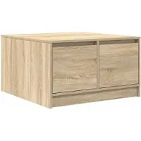 vidaXL Salontafel met lades 70,5x70x40 cm Sonoma eikenkleurig
