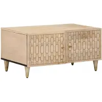 vidaXL Salontafel 80x50x40 cm massief mangohout