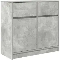 vidaXL Dressoir met lade 80x34x76 cm spaanplaat betongrijs