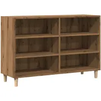 vidaXL Dressoir 103,5x35x70 cm bewerkt hout artisanaal eikenkleurig