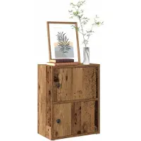 vidaXL Boekenkast 40x24x52 cm bewerkt hout oud houtkleurig