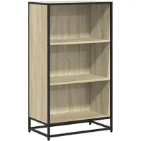 vidaXL Boekenkast 60x35x107,5 cm bewerkt hout sonoma eikenkleurig