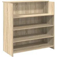 vidaXL Ontvangstbalie Sonoma-eik, 100 x 50 x 103,5 cm, houtvezel