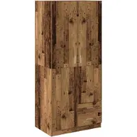 vidaXL Kledingkast, vintage look, 80x52x180 cm, houtvezel