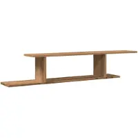 vidaXL Tv-wandschap 125x18x23 cm bewerkt hout artisanaal eikenkleurig