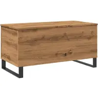 vidaXL Salontafel 90x44,5x45 cm bewerkt hout artisanaal eikenkleurig