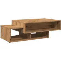 vidaXL Salontafel 105x55x32 cm bewerkt hout artisanaal eikenkleurig