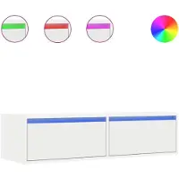 vidaXL Tv-meubel met LED-verlichting 100X35,5x25 cm wit