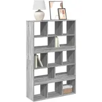 vidaXL Boekenkast 100x33x156,5 cm bewerkt hout grijs sonoma eikenkleur