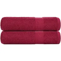 vidaXL Handdoeken FROGN 2 st 50x100 cm 360 g/m² bordeaux