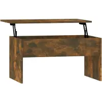 vidaXL Salontafel 80x50,5x41,5 cm bewerkt hout gerookt eikenkleurig
