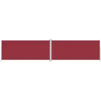 vidaXL Windscherm uittrekbaar 220x1000 cm rood