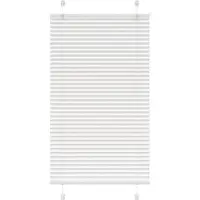 vidaXL Plissé rolgordijn 70x150 cm stofbreedte 69,4 cm polyester wit
