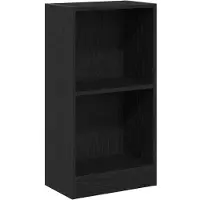 vidaXL Boekenkast 40x24x76 cm spaanplaat zwart eikenkleurig