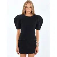 Busem Mini crepe jurk met zak en rits