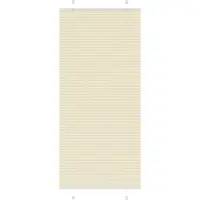 vidaXL Plissé rolgordijn 85x200 cm stofbreedte 84,4 cm polyester crème