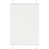 vidaXL Plissé rolgordijn 85x100 cm stofbreedte 84,4 cm polyester wit