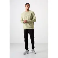 Tommy Life Bedrukt Fleece Sweatshirt en Broek Set