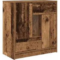vidaXL Dressoir met lades en deuren 70,5x34x74,5 cm oud hout