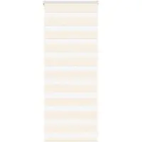 vidaXL Dubbele rolgordijn, marmerbeige, 65x100 cm, stofbreedte 60,9 cm, polyester