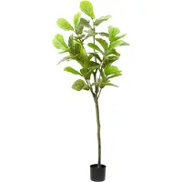 vidaXL Kunstfuxus boom 48 blaadjes 165 cm groen