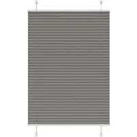 vidaXL Plissé rolgordijn 85x150 cm stofbreedte 84,4 cm antraciet