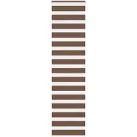 vidaXL Dubbele rolgordijn, bruin, 55x200 cm, stofbreedte 50,9 cm, polyester