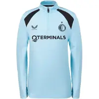 Castore Feyenoord Trainingstrui 1/4-Zip 2026-2027 Lichtblauw Zwart