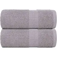 vidaXL Washandjes FROGN 2 st 30x30 cm 360 g/m² grijs