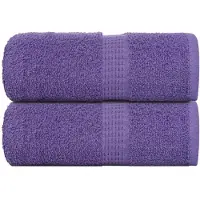 vidaXL Washandjes FROGN 2 st 30x30 cm 360 g/m² paars