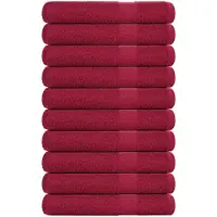 vidaXL Handdoeken FROGN 10 st 100x200 cm 360 g/m² bordeaux
