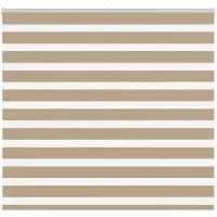 vidaXL Zebra Blind 165x100 cm stofbreedte 160,9 cm polyester zandbruin