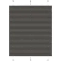 vidaXL Plissé rolgordijn 110x150cm stofbreedte 109,4cm polyester zwart