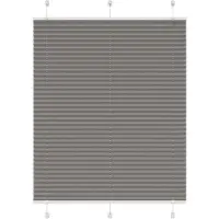 vidaXL Plissé rolgordijn 110x100 cm stofbreedte 109,4 cm antraciet