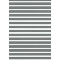 vidaXL Dubbele rolgordijn, donkergrijs, 160x200 cm, stofbreedte 155,9 cm, polyester