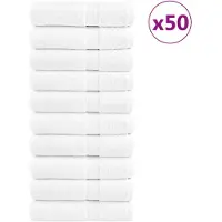 vidaXL Handdoeken SOLUND 50 st 600 g/m² 50x100 cm wiit