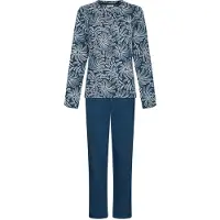 Pastunette Pyjama 'Nordic Bloom' blauw / donkerblauw