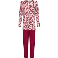 Pastunette Pyjama 'Rosewood Comfort' crème / donkerrood