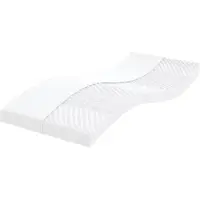 vidaXL Schuimmatras 7 zones hardheid 20 ILD 80x220 cm wit