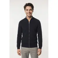 Tom Tailor Gebreid vest donkerblauw