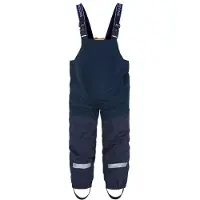 Didriksons - Kid's Foxen Bib Pant - Regenbroek 120, blauw