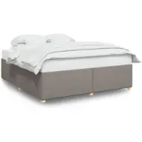 vidaXL Bedframe zonder matras, taupe, 180x200 cm, stof