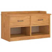 vidaXL Gangbankje SANDNES 87x40x50 cm massief grenenhout