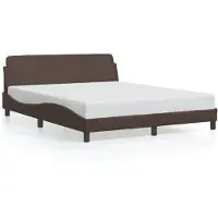 vidaXL Bedframe "Dover" kunstleer bruin 160x200 cm