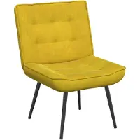 vidaXL Relaxstoel 64x74x84 cm fluweel geel
