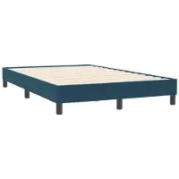 vidaXL Bedframe zonder matras, donkerblauw, 120x210 cm, fluweel