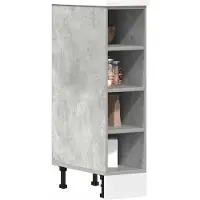vidaXL Onderkast Riga 20x44,5x81,5 cm bewerkt hout betongrijs