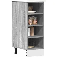 vidaXL Onderkast Riga 30x44,5x81,5cm bewerkt hout grijs sonoma eikenkleurig
